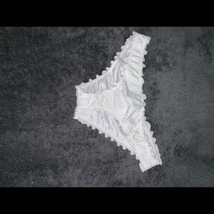 White bikini bottoms